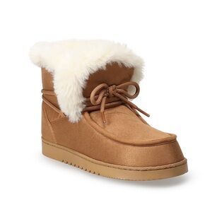 Sonoma Tan Fur-Lined Winter Boots